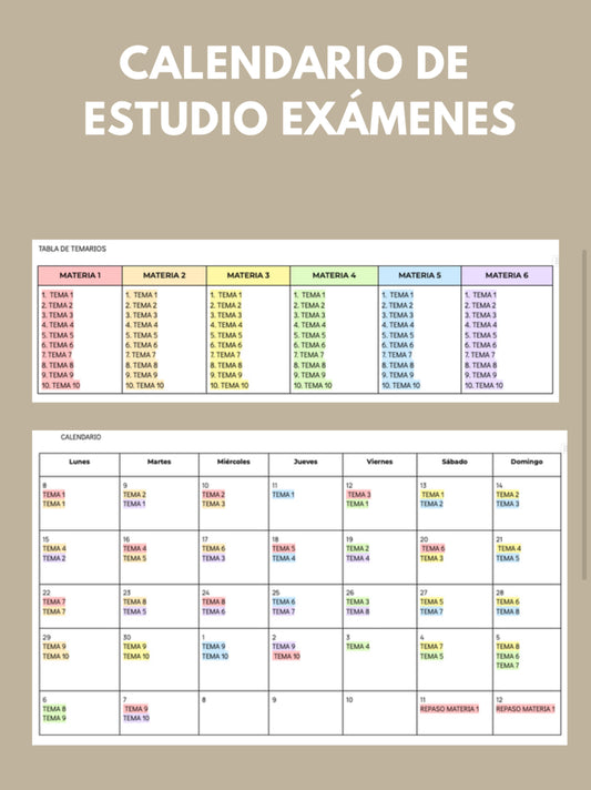 CALENDARIO DE EXÁMENES